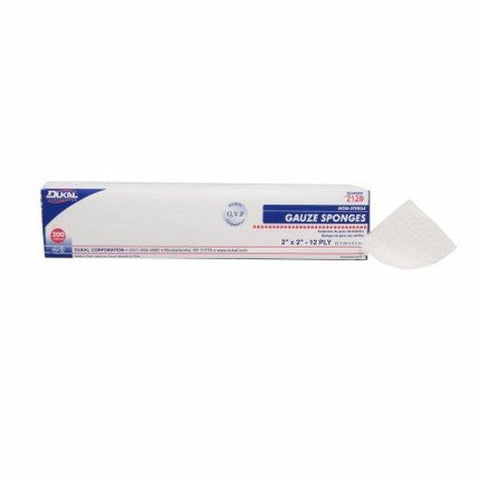 Dukal, Gauze Sponge 2 X 2 Inch 12-Ply NonSterile 2128, Count of 200 Dukal