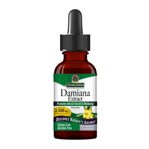 Nature's Answer, Damiana Leaf, ORGANIC ALCOHOL FREE, 1 OZ Nature's Answer