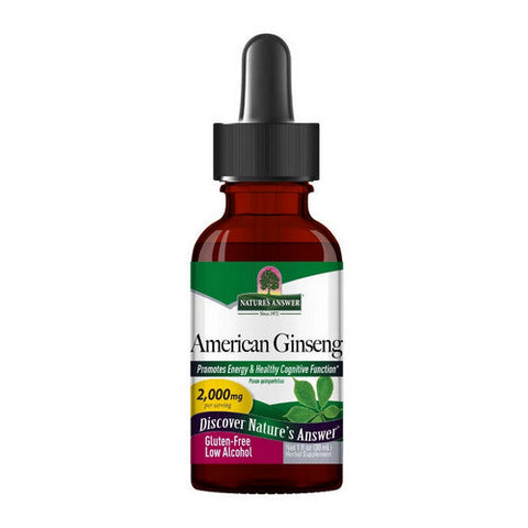 Nature's Answer, American Ginseng Low Alcohol, 2000 Mg, 1 Oz Nature's Answer