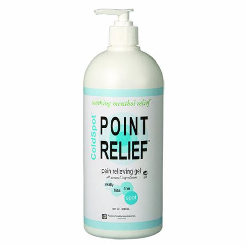 Fabrication Enterprises, Topical Pain Relief Point Relief  ColdSpot 0.06% - 12% Strength Capsaicin / Menthol Topical Gel 32 o, 32 Oz Fabrication Enterprises