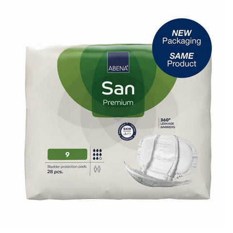 Abena, Incontinence Liner Abri-San Premium 28 Inch Length Moderate Absorbency Fluff / Polymer Core Level 9, Count of 25 Abena