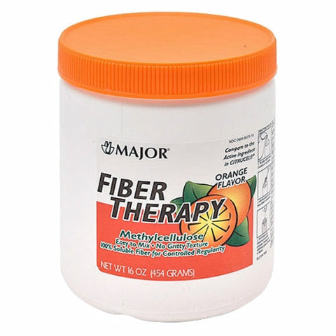 Major Pharmaceuticals, Fiber Therapy Powder Orange Flavor, 16 Oz Major Pharmaceuticals