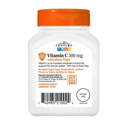 21st Century, Vitamin C Rose Hips, 500mg, 110 Tabs
