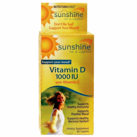 Vitamin D 2000 IU 60 Tabs by Sunshine