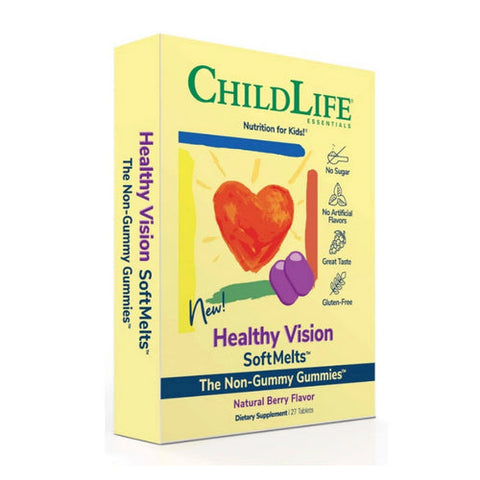 Child Life Essentials, Healthy Vision Softmelts Berry, 27 Tabs Child Life Essentials