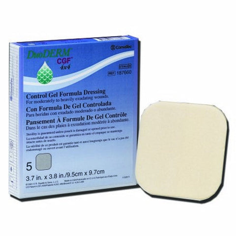 Convatec, Hydrocolloid Dressing Foam Backing 6 X 8 Inch Rectangle 187643, Box Of 5 Convatec