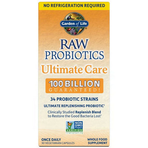 Garden of Life, Raw Probiotics Ultimate Care, 30 Caps Garden of Life