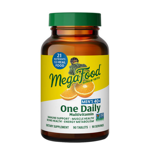 MegaFood, Men's 40+ One Daily Multivitamin, 90 Tabs MegaFood
