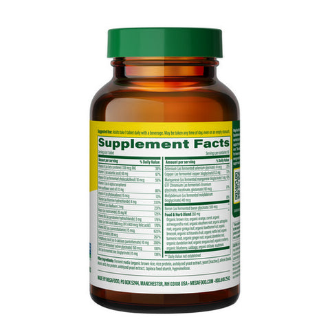 MegaFood, Men's 40+ One Daily Multivitamin, 90 Tabs MegaFood
