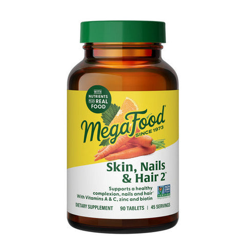 MegaFood, Skin Nails And Hair 2, 90 Tabs MegaFood