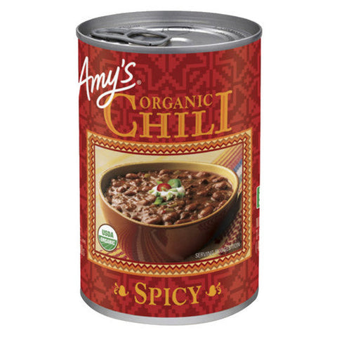 Amys, Organic Spicy Chili Soup Gluten Free, 14.7 Oz(Case Of 12) Amys