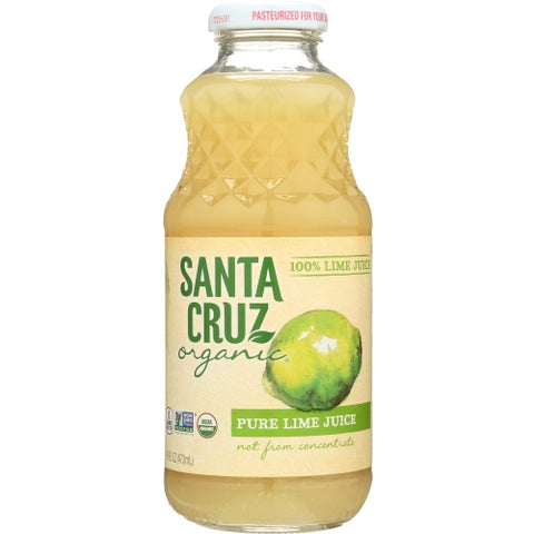 Juice Lime 100% Org Case of 8 X 16 Oz by Santa Cruz