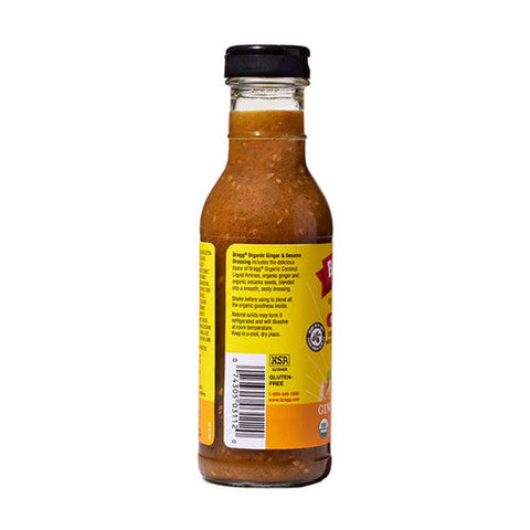 Bragg, Organic Ginger And Sesame Dressing, 12 Oz(Case Of 6) Bragg