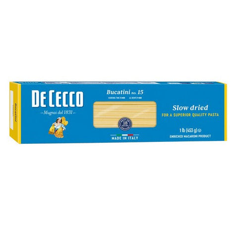 De Cecco, Bucatini Pasta, 16 Oz(Case Of 20) De Cecco