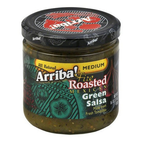 Arriba, Salsa Grn Medm, 16 Oz(Case Of 6) Arriba