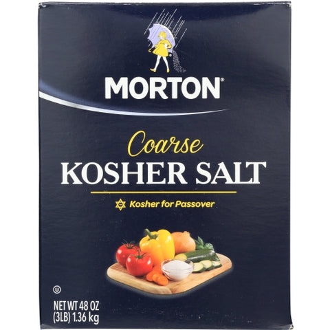 Salt Kosher Case of 12 X 48 Oz by Morton & Bassett