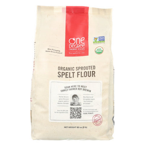 One Degree, Sprouted Spelt Flour, Case of 4 X 80 Oz One Degree