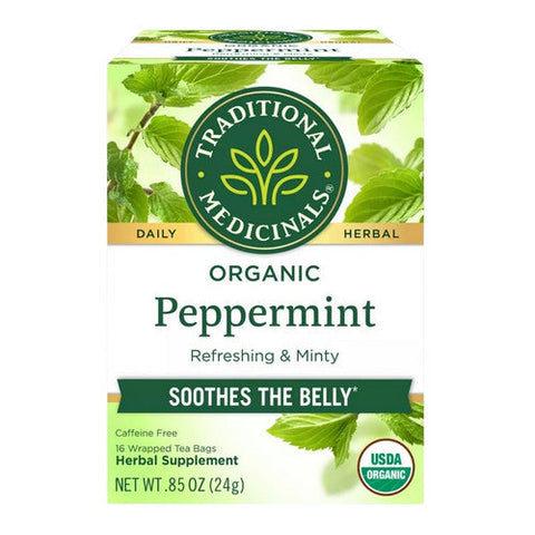 Traditional Medicinals, Organic Classic Peppermint Tea, 16 Bags Traditional Medicinals