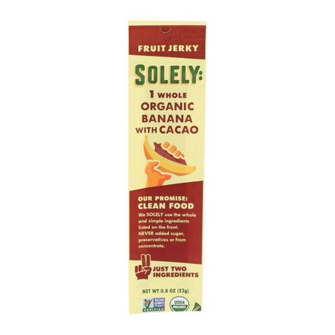 Solely, Fruit Jerky Banana Coco, 0.8 Oz(Case Of 12) Solely