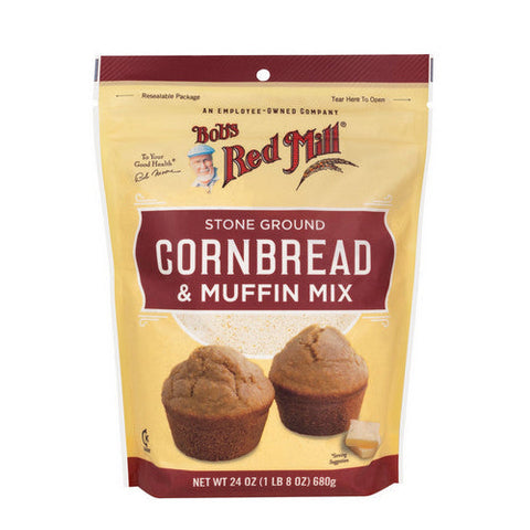 Bobs Red Mill, Corn Bread Muffin Mix, 24 Oz(Case Of 4) Bobs Red Mill