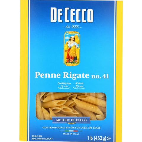 De Cecco, Pasta Penne Rigate, 16 Oz(Case Of 12) De Cecco