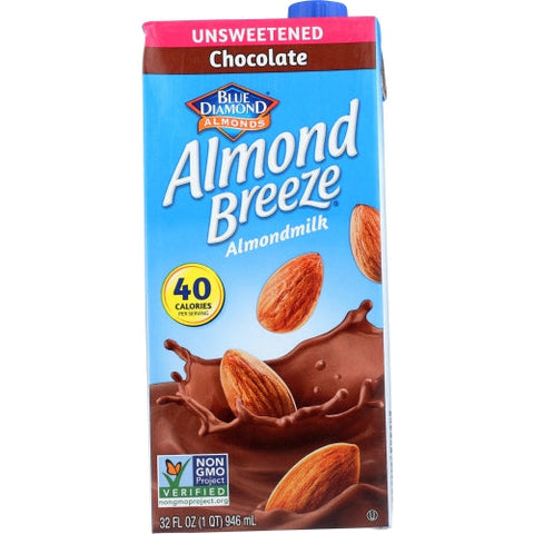 Blue Diamond, Bev Almond Brze Choc Unswtn, Case of 12 X 32 Oz Blue Diamond