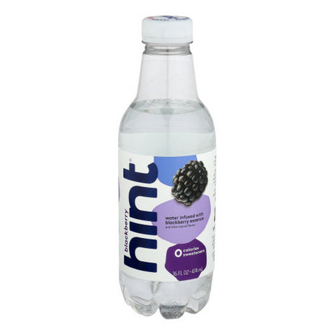 Hint, Unsweet Water Blackberry, Case of 12 X 16 Oz Hint