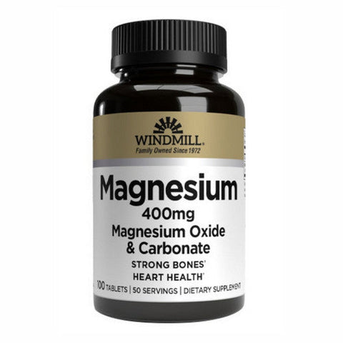 Windmill Health, Magnesium Oxide, 400 mg, 100 Tabs Windmill Health