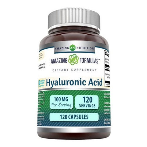 Amazing Nutrition, Amazing Formulas Hyaluronic Acid, 100 mg, 120 Caps Amazing Nutrition