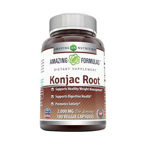 Amazing Nutrition, Amazing Formulas Konjac Root, 2000 mg, 180 Veg Caps Amazing Nutrition