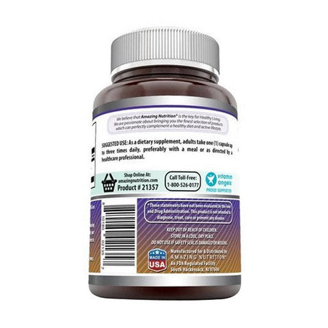 Amazing Nutrition, Amazing Formulas L-Arginine, 500 mg, 250 Caps Amazing Nutrition