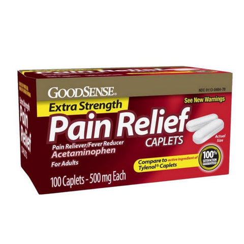 Good Sense, Acetaminophen, 500 Mg, 100 Caplets Good Sense