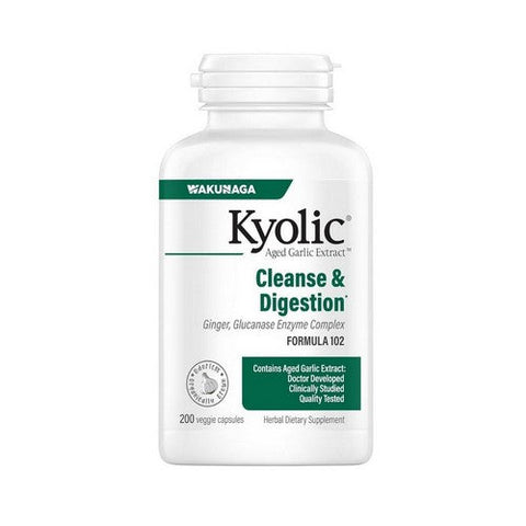 Kyolic, A.G.E. with Enzymes Formula 102, VEG, 200 CAP Kyolic