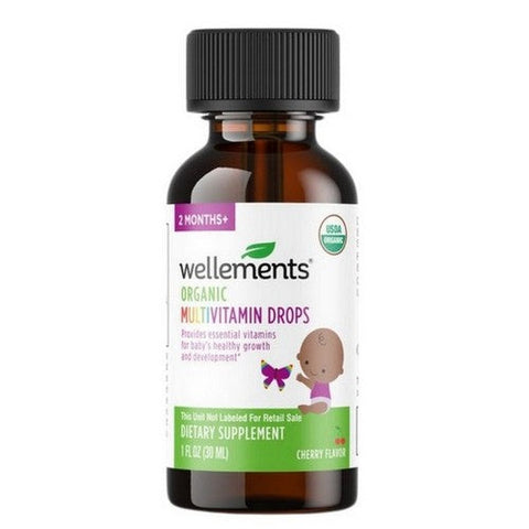 Wellements, Organic Multivitamin Drops, 1 Oz Wellements