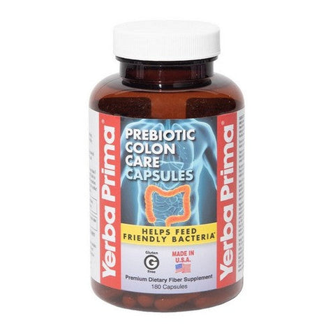 Yerba Prima, Prebiotic Colon Care Caps, 625 mg, 180 Caps Yerba Prima