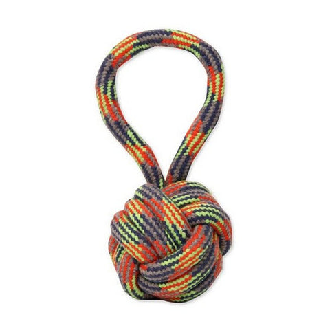 Mammoth Pet Products, Mammoth Flossy Chews Extra Monkey Fist Ball with Handle Medium, 1 count Mammoth Pet Products