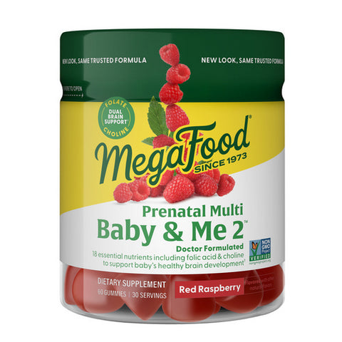 MegaFood, Baby And Me 2 Prenatal Multi Gummies, 60 Count MegaFood