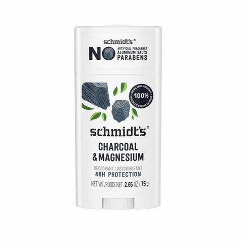 Schmidt's Deodorant, Deodorant Charcoal And Magnesium, 2.65 Oz Schmidt's Deodorant