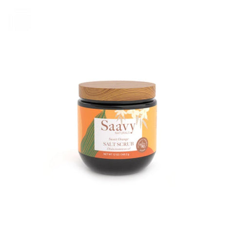 Saavy Naturals, Sweet Orange Salt Scrub, 12 Oz Saavy Naturals
