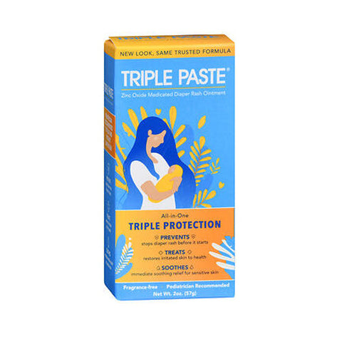 Triple Paste, Triple Paste Zinc Oxide Diaper Rash Cream, 2 Oz Triple Paste