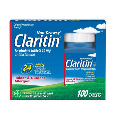Bayer, Claritin Non-Drowsy Loratadine Antihistamine, 100 Tabs Bayer
