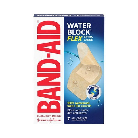Band-Aid, Water Block Flex Extra Large Adhesive Bandages, 7 Count Band-Aid