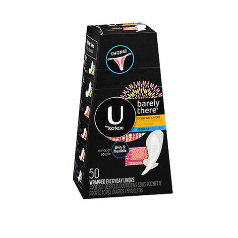 Huggies, Barely There Wrapped Thong Liners, 50 Count U By Kotex