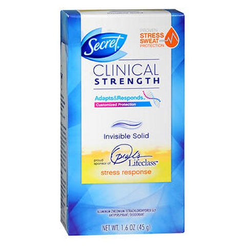Secret, Invisible Solid Antiperspirant And Deodorant For Women Stress Response, 1.6 Oz Secret