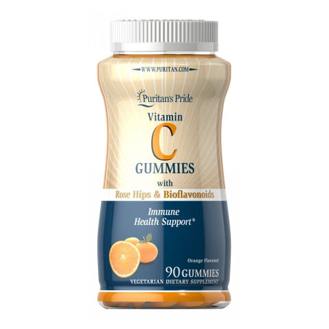 Puritan's Pride, Vitamin C Gummies with Rose Hips & Bioflavonoids, 90 Gummies Puritan's Pride