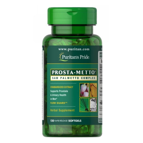 Puritan's Pride, Prosta-Metto Saw Palmetto Complex For Men, 120 Softgels Puritan's Pride