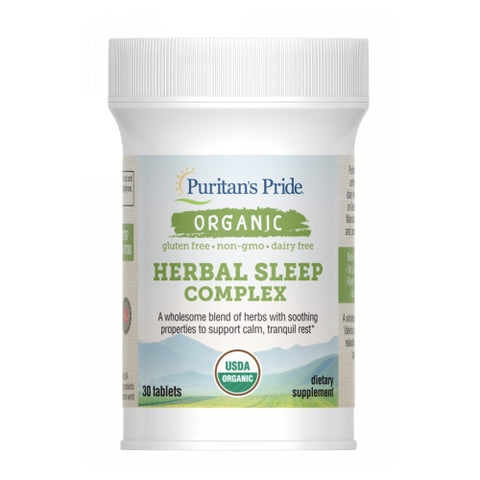Organic Herbal Sleep Complex 90 Softgels by Puritan's Pride