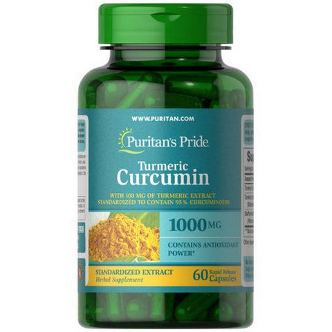 Puritan's Pride, Turmeric Curcumin with Bioperine, 1000 mg, 60 Capsules Puritan's Pride