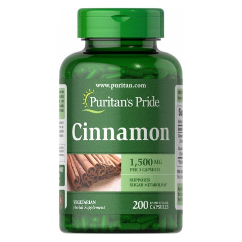 Puritan's Pride, Cinnamon, 500mg, 200 Capsules Puritan's Pride