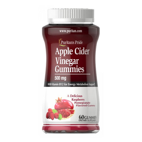 Puritan's Pride, Apple Cider Vinegar Gummies, 500 MG, 60 Count Puritan's Pride